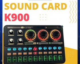 Sound Card K900 Thế Hệ Mới, Âm Thanh Sống Động, Hiệu Ứng Vui Nhộn, Giả Giọng