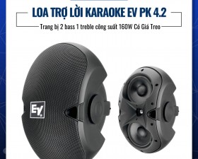 Đôi Loa Trợ Lời Karaoke EV PK 4.2 Công suất 160W 2 Bass 1 Treble Có Giá Treo