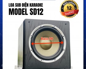 Sub Điện SD12 Chuyên Dụng Nghe Nhạc, Hát Karaoke Bass30 Công Suất 300W đến 500W Cho Diện Tích 30m2 
