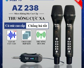 Micro Không Dây AZPro AZ-238 - Micro Karaoke Cao Cấp Tích Hợp Bass Treble Echo Ngay Trên Micro