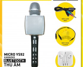 Combo Micro Karaoke YS92 - Vừa hát vừa Livestream & Thu âm