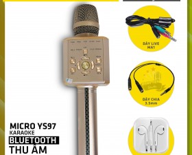 Combo Micro Karaoke YS97 - Vừa hát vừa Livestream & Thu âm