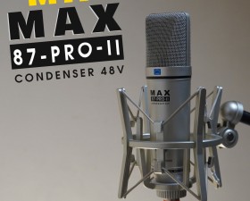 Mic thu âm Max 87-Pro-II - Micro 48V thu âm chuyên nghiệp - Condenser microphone 
