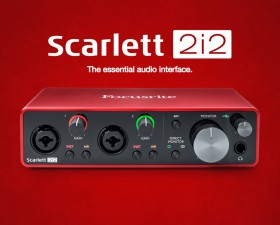 Sound card thu âm Focusrite Scarlett 2i2 (Gen3) - Soundcard cao cấp hỗ trợ livestream, thu âm chuyên