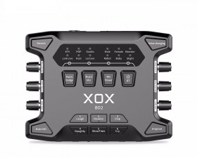 Sound card XOX BD2 - Lấy nhạc bằng bluetooth 5.0 - Tích hợp nguồn 48V, hiệu chỉnh micro dễ dàng