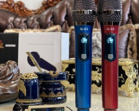 Micro Không Dây SGMAX G02 , Mẫu 2 Mic Mới, Chuyên Dùng Cho karaoke Hát Nhẹ