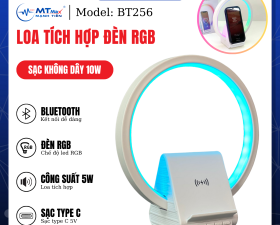 Loa Bluetooth BT256 Chế Độ Led RGB Tích Hợp Sạc Không Dây 10W