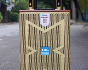 Loa kéo AZPro AZ-1295 - Loa kéo di động bass 3 tấc - Tặng kèm 2 micro không dây