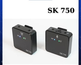 Micro cài áo Wireless SK750 (Loại 1 mic 1 đầu thu) - Mic thu âm không dây cài áo