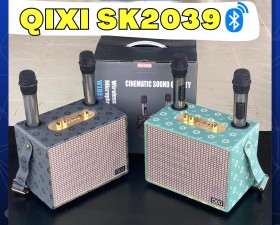 Loa Bluetooth Karaoke Qixi SK2039 – Kèm 2 Micro Không Dây, Bass Uy Lực Tiếng Treble Trong Trẻo