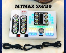 Soundcard MTMAX X6Pro - Thiết Bị Hỗ Trợ Thu Âm Và Phát Sóng Livestream Chất Lượng Cao