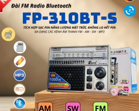 Đài FM Radio Bluetooth FP-310BT-S