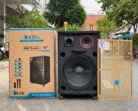 Loa kéo di động AZPro AZ18 - Loa karaoke 3 đường tiếng bass 5 tấc - Công suất lên đến 1400W 