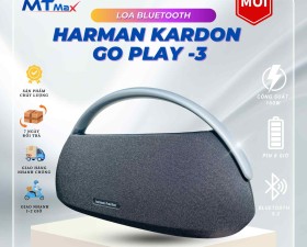 Loa Bluetooth Harman Kardon Go Play 3, Nghe Nhạc Đa Năng Công Suất 160W, Tặng Kèm Micro BX7