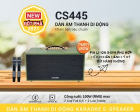Dàn âm thanh di động ACNOS CS445 - Hệ thống 2 Loa full 6.5 inch và 2 loa treble