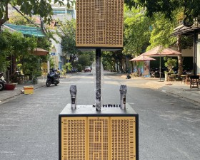Loa kéo di động MTMax BK21 - Loa cột 3 đường tiếng bass 4 tấc - Kèm 2 micro UHF