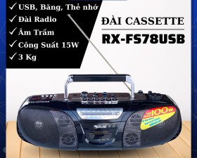 Đài Radio Cassette RX FS78USB – Âm Thanh Hay, Loa Nghe Nhạc Kết Hợp Đài Radio