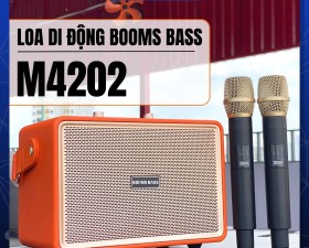 Loa Bluetooth Karaoke M4202 – Loa Xách Tay Kèm 2 Micro Không Dây Sang Trọng