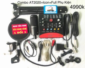 TRỌN BỘ MIC AT2020 + ICON + FULL PHỤ KIỆN 
