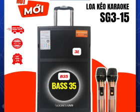 Loa Kéo Có Micro Hay Bậc Nhất Soontran SG315 Bass 35cm Công Suất 600W