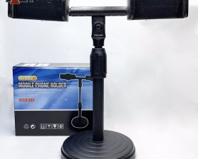 Giá đỡ kẹp 2 điện thoại quay video, LiveStream