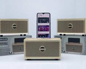 Loa Gỗ Bluetooth XM516 Công suất 5-10W Pin 1200mAh Âm Thanh Sáng