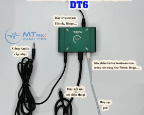 Thiết bị Livestream Stereo DT6 PK Bigo Tiktok Dùng Cho Iphone