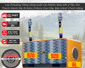 Loa Karaoke Mới Nhất 2024 - MTMAX DK04 - Hệ Thống 6 Loa 3 Đường Tiếng Công Suất Lớn 500W