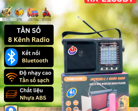  Đài Radio FM RX-2188BT Âm Thanh Sống Động, Kết Nối Bluetooth, USB/TF, Pin Lâu Dài