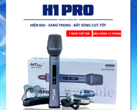 Micro không dây đa năng chính hãng MTMAX H1 Pro bắt sóng xa 100M, chống hú siêu khủng.