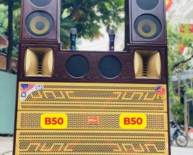 Loa Kéo T05Pro Công Suất Lớn 1700W, Hệ Thống 10 Loa 3 Đường Tiếng, 2 Bass Lớn 50cm Kèm 2 Mic Karaoke