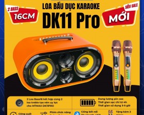Loa Xách Tay Karaoke Chính Hãng MTMAX DK11Pro 3 Đường Tiếng 2 Bass 16 Thiết Kế Hình Bầu Dục
