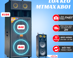 Loa Kéo Công Suất Lớn MTMAX KB01 Công Suất 1000W Bass Đôi 40cm Âm Thanh Uy Lực