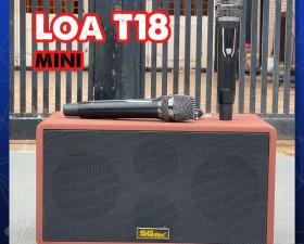 loa karaoke xách tay SGMAX T18 mini di động nhỏ gọn âm thanh hay
