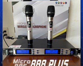 Micro không dây BBS 888 Plus hát karaoke gia đình sân khấu