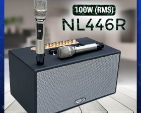 Loa Di Động ACNOS NL446R karaoke kèm 2 mic 100w