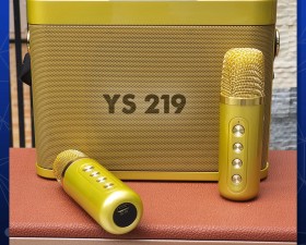 Loa bluetooth karaoke YS-219 - Tặng kèm 2 micro không dây