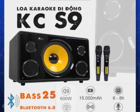 Loa Di Động KCBOX S9 – bản nâng cấp 600w 2 micro