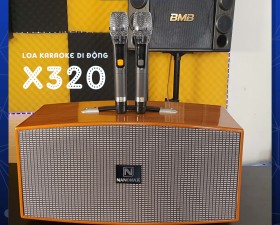 Loa karaoke xách tay Nanomax X320 công xuất lớn cực hay