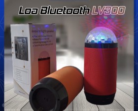 Loa Bluetooth LV300 kết nối Không Dây Có Đèn Led Nháy nhiều màu sắc