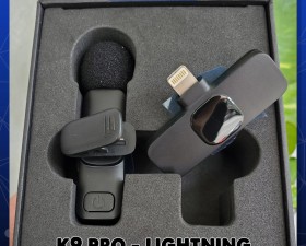 Micro không dây K9 PRO khử tiếng ồn quay video vlog review sản phẩm kết nối Lightning