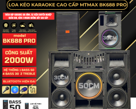 Loa Kéo MTMAX BK688 Pro, 2000W, Loa Chính Bass 50, 4 Loa Bass 30, 2 Treble, Loa Vệ Tinh Bass 30