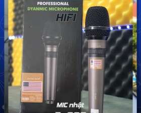 Micro Hát Karaoke Có Dây Shurae Ta200 Hàng USA Xịn Nhạy, Chống Hú, Chống Nhiễu Tốt Dây Dài 5M