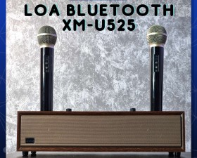 Loa Bluetooth XM-U525 Kèm 2 Micro Karaoke