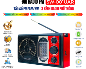 Đài Radio FM SW-001UAR Bắt Sóng Nhạy, Dò Sóng Sạch, Nhỏ Gọn, Nghe Tin Tức