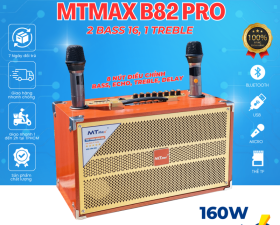 Siêu Phẩm Loa Xách Tay MTMAX B82Pro, Hệ Thống 2 Bass Đôi 16