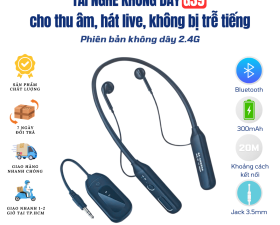 Tai Nghe Không Dây G39 Chống Ồn, Nhỏ Gọn, Khoảng Cách Kết Nối Xa, Bảo Hành 3 Tháng
