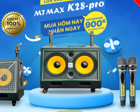 Loa Kéo Karaoke 2025 MTMAX K28 Pro - 2 Bass25 Ấm Uy Lực Công Suất 500W Hệ Thống 6 Loa 3 Đường Tiếng