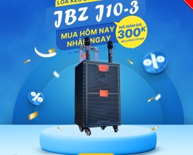 Loa Kéo Gia Đình Di Động JBZ J10-3 Công Suất Lớn 300W, Bass 2 Tấc Rưỡi, Âm Thanh Cực Mạnh