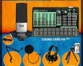 Combo Sound Card H9 2021 Và Micro S700